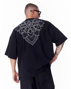 oversized drop shoulder t shirt mens loose fit heavy cotton streetwear blank tshirt custom logo manufacturer supplier bulk - Product Image 3