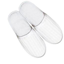 Pantoufles d'hôtel jetables en tissu de coton multicolore écologique de haute qualité du Bangladesh Design attrayant - Product Image 3