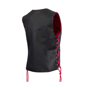 Women's Genuine Leather <b>Biker</b> <b>Waistcoat</b> Stylish Slim Fit Motorcycle Sleeveless Outerwear Waterproof Windproof Casual Wear 2026 - Product Image 3