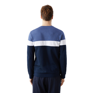 Premium 100% Cotton Crew Neck Sweatsuits Workout Sports <b>Men</b> Jogging Track Suits with panel Quality - Product Image 3