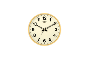 Sonam Quartz 10.5-Inch Office <b>Wall</b> <b>Clock</b> Brown Finish Minimalist Design <b>Oversized</b> Analog Display Easy-to-Read Arabic Numerals - Product Image 6