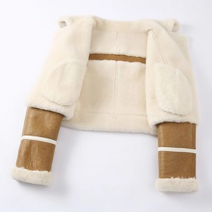 Chaqueta Bomber de Cuero Sintético para Mujer, Talla Grande, con Forro de Piel Sintética, Cierre de Cremallera, Manga Larga, Estilo Invernal, Corta - Product Image 4