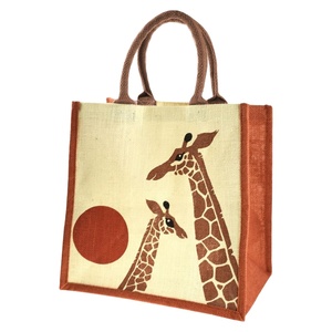 Bolso de mano natural liso respetuoso con el medio ambiente disponible personalizado, bolso de yute pequeño para pintar a mano - Product Image 1