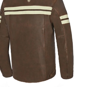 Mens Sheepskin Biker Jacket OEM Factory Wholesale Supplier Custom Design Warm Stylish Motorcycle Jacket Durable Winter - Product Image 6