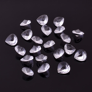 Cabujón curativo con forma de pera facetada de cristal Natural de la mejor calidad, cristal de piedras preciosas sueltas para hacer joyería, pendientes, pulsera - Product Image 1