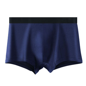 Calzoncillos Bóxer de Algodón Azul Marino para Hombre, Cómodos, Suaves, Transpirables, Tejidos, Lavables a Máquina, Lisos, de Prodigous International - Product Image 1