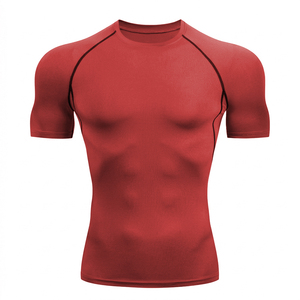 Camiseta Deportiva de Compresión de Manga Corta para Hombre, Ropa de Gimnasio y Fitness, Secado Rápido, para Correr - Product Image 1