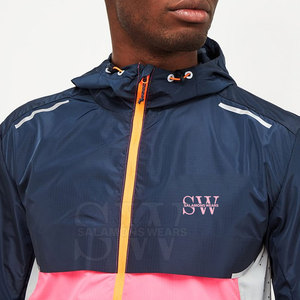 Hoodies coupe-vent performants pour hommes, résistants à l'eau, avec capuche, idéaux pour l'entraînement physique et les activités de plein air - Product Image 6