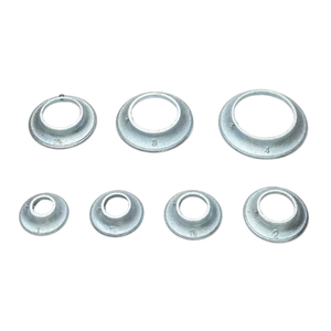 Juego de Placas de Pared de Hierro Maleable Galvanizado Marca QF, Accesorios para Equipos de Extinción de Incendios, Disponibles en Varios Tamaños - Product Image 1