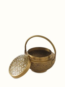 Decoración de Mesa Tradicional Hecha a Mano en Latón Pulido Dhuna, Estilo Art Deco, para Cumpleaños y Diwali - Product Image 4