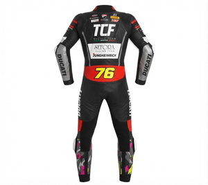 Traje de Motociclismo Profesional para Hombre, 1 Pieza, Cuero Genuino de Vaca/Canguro, Estilo MotoCP, Nivel de Protección 2 - Product Image 2