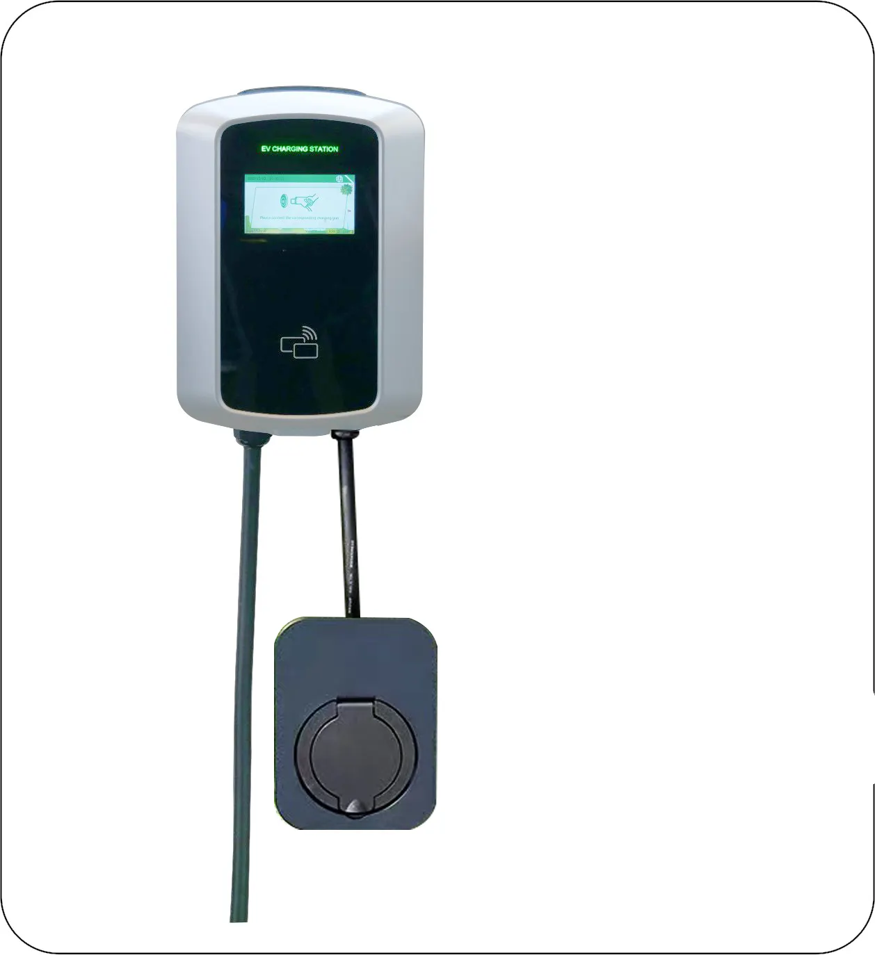 11kw/22kw GB/T T2S socket AC mode 3 level 2 wallbox EV Charger evse electric car charger