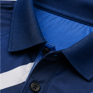 Polo de Alta Calidad Personalizado para Hombre con Rayas Diagonales, OEM ODM, Impresión por Sublimación, Ropa Deportiva Transpirable, Ropa de Golf - Product Image 5