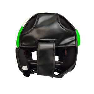 Protège-tête de boxe en PU vert et blanc avec protection nasale, amorti haute densité, best-seller pour l'entraînement - Product Image 5