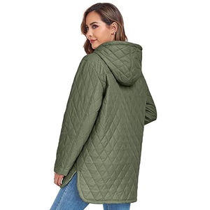 Chaqueta Acolchada Regular para Mujer, de Alta Calidad, con Logotipo Personalizado, Cierre de Cremallera, Transpirable, para Invierno - Product Image 4