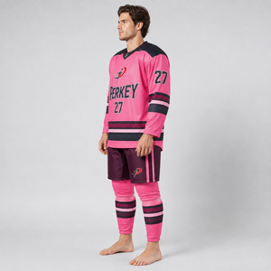 Vêtements de sport professionnels pour équipes, dotés d'un matériau léger et respirant, pour les entraînements en club, uniformes de hockey sur glace, jeux compétitifs - Product Image 3