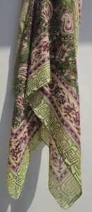 Hand Block Print Cotton <b>Sarong</b> Pareo, Beach Wrap for Women, Lightweight Boho <b>Bikini</b> Cover Up, Soft Skin Friendly Scarf - Product Image 2