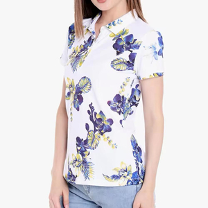 Camisetas Polo de Algodón Lisas para Mujer al Mejor Precio, Camisetas Lisas con Logotipo Personalizado, Camisetas Polo Deportivas y Ajustadas para Mujer - Product Image 4