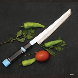 Cuchillo de filetear de acero de Damasco forjado a mano Ahmad Fabric, mango de madera ambidiestro, acabado mate, hoja de 7 pulgadas, extra afilado, con funda de cuero. - Product Image 3