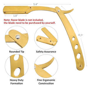 Tijeras de Peluquería Profesionales Doradas de Acero Inoxidable de 6.0 Pulgadas para Cortar y Entresacar Cabello - Product Image 5
