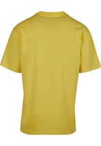 T-shirts Homme Jaune Vif Oversize 100% Coton Épaules Tombantes Logo Personnalisé Uni Streetwear OEM Vente en Gros - Product Image 6