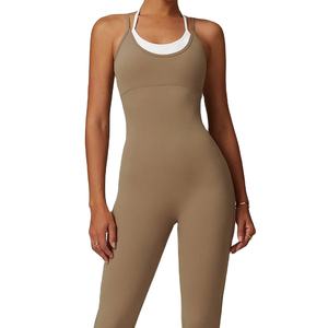 Vente en gros Combinaison de yoga Vêtements de sport personnalisés Body de fitness une pièce OEM Fournisseur de vêtements de sport pour femmes Entraînement physique - Product Image 2