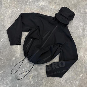 เสื้อแจ็คเก็ตกันลมไนลอนแบบมีซิปพร้อมฮู้ดสำหรับผู้ชาย น้ำหนักเบา สะท้อนแสง ผลิตโดยผู้ผลิตเสื้อแจ็คเก็ตกันลมสำหรับผู้ชาย - Product Image 6