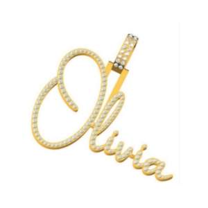 Colgante Personalizado con Nombre en Plata de Ley 925 con Incrustaciones de Moissanita VVS, Joyería Hip Hop - Product Image 4