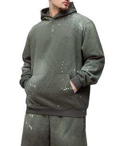 Chándal de lana de algodón personalizado OEM, jersey de talla grande, Sudadera con capucha, chándal para hombre, chándal lavado transpirable - Product Image 5