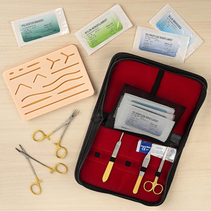 Kit de Sutura Quirúrgica de 24 Piezas, Manual, Reutilizable, de Acero Inoxidable de Grado Médico, para Estudiantes de Medicina y Enfermeras, Autoclavable - Product Image 6