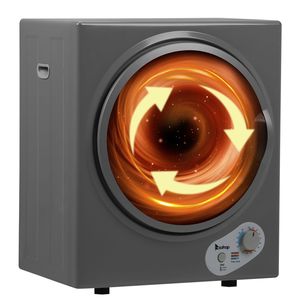 GYJ25 78G2 Asciugatrice Compatta Automatica Portatile per Uso Domestico 2.5KG 1.6cuft Tamburo in Acciaio Inox Nero Bianco 120V MECCANICA - Product Image 1