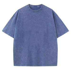 เสื้อยืดผู้ชายแบรนด์แฟชั่นไฮสตรีท ล้างสีแบบแอซิด แขนสั้น เนื้อผ้าหนา สำหรับฤดูใบไม้ผลิและฤดูร้อน - Product Image 6