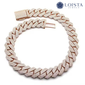 สร้อยคอแบบ Cuban Link ชุบทองประดับเพชร IGI Certified Lab Grown Diamond สไตล์ฮิปฮอปสำหรับผู้ชาย - Product Image 5