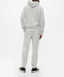 Conjuntos de dos piezas casuales de otoño para hombre al por mayor, sudadera con capucha y joggers de forro polar estampado de punto de gran tamaño de 420 g, chándales de invierno estilo urbano. - Product Image 2