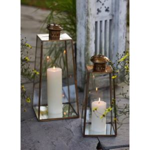 2026 Home and Events Decorations <b>Tall</b> Brass Antique Metal Glass Candle Holder <b>Lanterns</b> in Different Sizes - Product Image 1