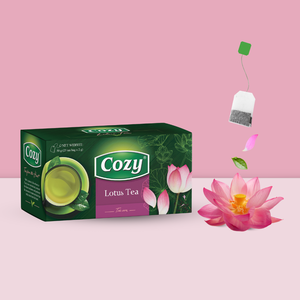 Sachets de thé vert au lotus à préparation rapide, directement de l'usine, pour une infusion saine, sachets individuels en boîte - Product Image 3