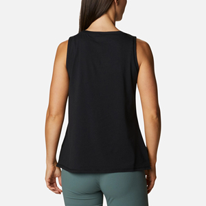 Débardeur en tricot uni pour femme, col rond, sans manches, décontracté, longueur normale, respirant, 100% polyester - Product Image 3