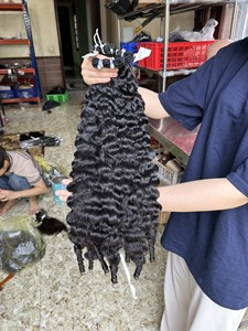 Envío rápido 12A Grado Raw Birmano Cabello Francés Curl Extensiones de cabello Raw Virgin Cutícula Alineada Vendedores de cabello - Product Image 4