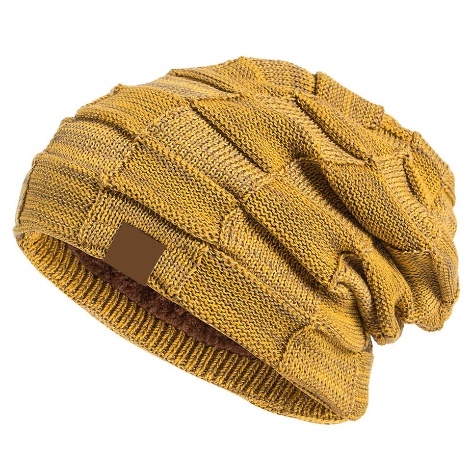 Customized Logo Knit Beanie Hats With Textured Stitch Detail Beanie ...