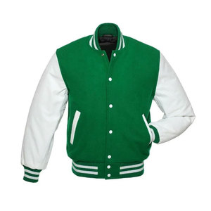 OEM Wholesale Blank Embroidery Jacket <b>Men</b> Plus Size Custom Letterman Leather Jacket Baseball Coat Bomber <b>Men's</b> Varsity Jackets - Product Image 2