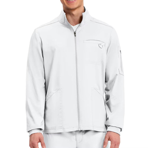 Blouses médicales respirantes en polyester à manches longues pour hommes, coupe confortable, infirmiers, plusieurs poches, ensemble uniforme extensible - Product Image 1