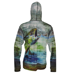 Nouveau Sweat à Capuche Unisexe Imprimé Pêche Hiver Écologique UPF 50 Respirant Imperméable pour Activités de Plein Air - Product Image 5