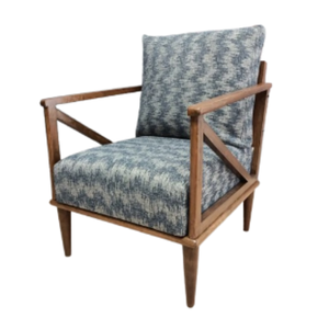 Nouvelle conception de meubles de chaise de restaurant en bois minimalistes élégants avec un tissu en tissu épais et doux - Product Image 1