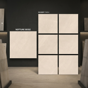 Blanco Beige Travertino 800x800mm Porcelana 80x80cm Azulejos esmaltados Uso doméstico Guinea - Product Image 4