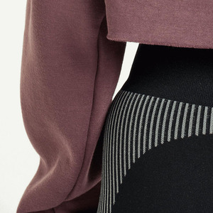 Sudaderas Cortas para Mujer, Mezcla de Felpa, Ajuste Atlético, Cómodas, Ropa Casual para Mujer, Estilo de Vida Activo - Product Image 4