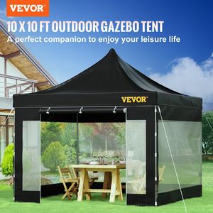 Gazebo Pieghevole 3x3 Metri con Pareti Laterali Rimovibili, Borsa con Ruote, Resistente ai Raggi UV, Impermeabile e Isolante per Esterni e Patio - Product Image 2