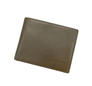 [Clearance] Handmade Castello Veg Tan Leather RFID Men Bi-fold ID Card <b>Wallet</b> Clearance Low MOQ Bargain Olive Orange Green - Product Image 2