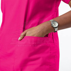 Stylish Women's Nursing Uniform <b>Scrub</b> <b>Tops</b> with Knitted Fabric Comfortable & Breathable for All Day Wear - Product Image 6