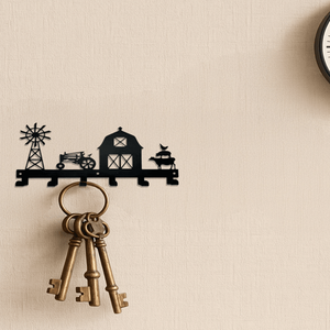 Porta portaoggetti resistente a parete ganci robusti ripiani in metallo per le chiavi di organizzazione del bagno per posta gli organizzatori della parete della chiave - Product Image 1