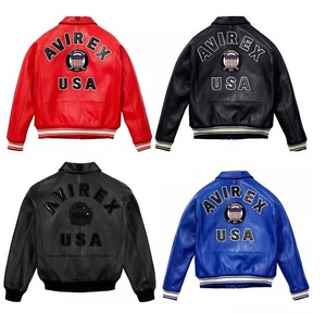 Chaqueta Varsity de Cuero Roja Personalizada para Hombre, Estilo Clásico Letterman Bomber con Ribete Acanalado y Diseño con Cierre Frontal - Product Image 3